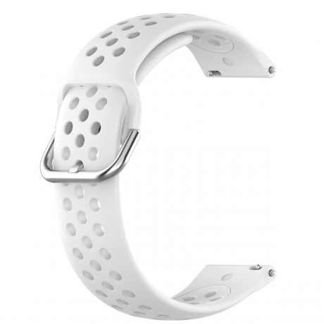 BStrap Silicone Dots remienok na Huawei Watch GT/GT2 46mm, white (SSG013C1003)