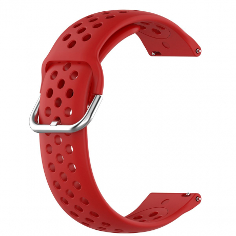 BStrap Silicone Dots remienok na Samsung Galaxy Watch 3 45mm, red (SSG013C14)