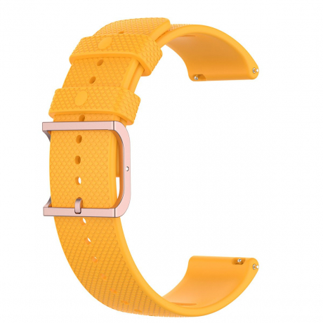 BStrap Silicone Rain řemínek na Huawei Watch 3 / 3 Pro, yellow (SSG014C1612)