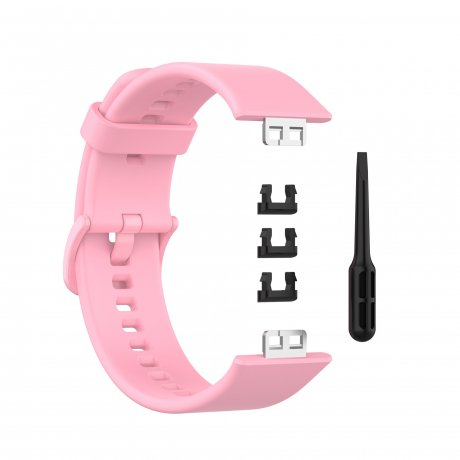 BStrap Silicone řemínek na Huawei Watch Fit, light pink (SHU005C07)