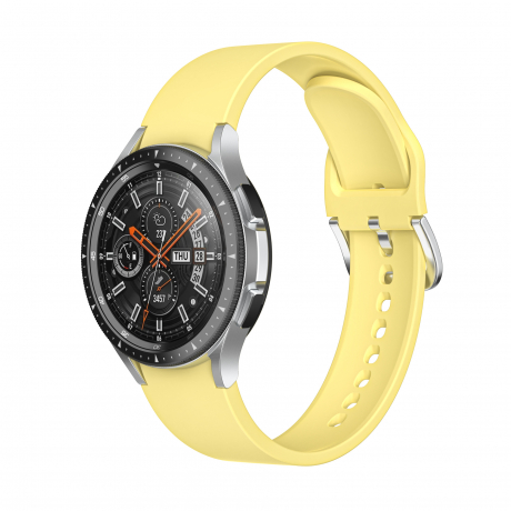 Bstrap Silicone remienok na Samsung Galaxy Watch 4 / 5 / 5 Pro / 6, yellow (SSG017C04)