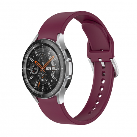 Bstrap Silicone remienok na Samsung Galaxy Watch 4 / 5 / 5 Pro / 6, vine red (SSG017C08)