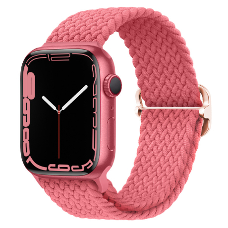 BStrap Elastic Nylon remienok na Apple Watch 38/40/41mm, bright pink (SAP013C05)