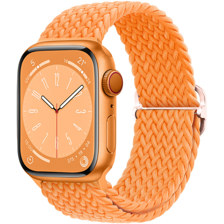 BStrap Elastic Nylon řemínek na Apple Watch 38/40/41mm, bright orange (SAP013C28)