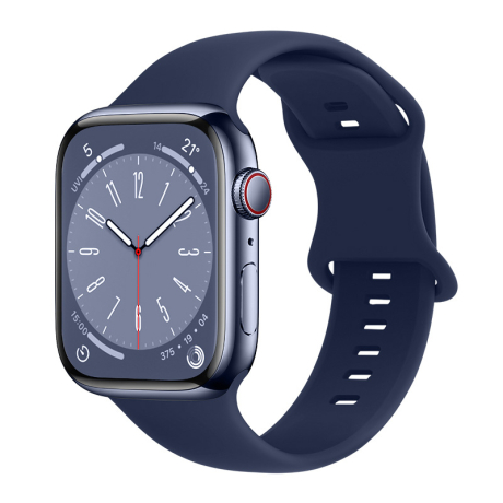 BStrap Smooth Silicone remienok na Apple Watch 38/40/41mm, navy blue (SAP014C06)