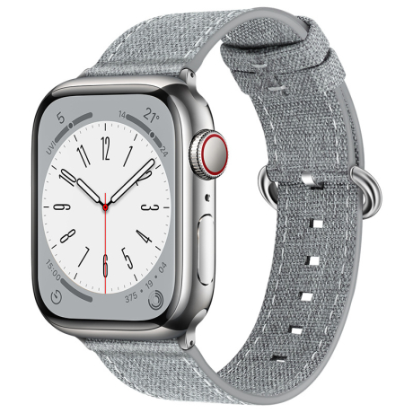 BStrap Denim řemínek na Apple Watch 38/40/41mm, gray (SAP015C02)
