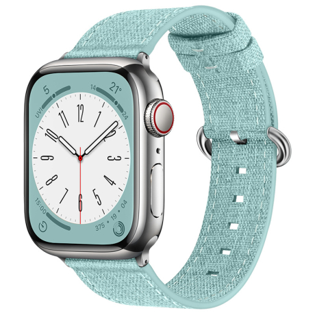BStrap Denim szíj Apple Watch 42/44/45mm, light green (SAP015C13)