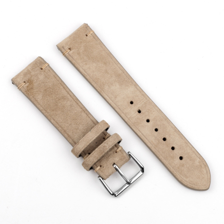 BStrap Suede Leather remienok na Samsung Galaxy Watch 42mm, beige (SSG020C0302)