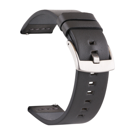 BStrap Fine Leather remienok na Huawei Watch GT 42mm, black (SSG023C0102)