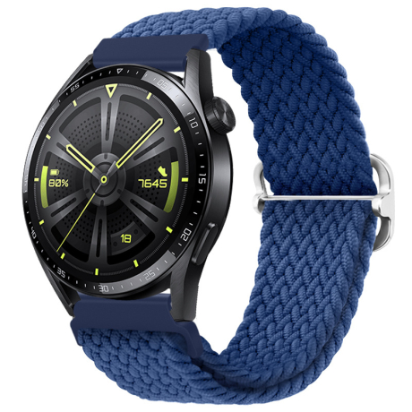 BStrap Elastic Nylon řemínek na Huawei Watch GT2 42mm, cold blue (SSG024C0307)