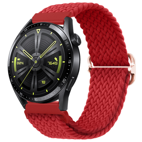 BStrap Elastic Nylon řemínek na Huawei Watch GT2 42mm, red (SSG024C0507)