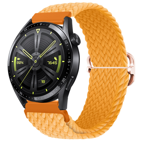 BStrap Elastic Nylon řemínek na Huawei Watch GT2 42mm, orange (SSG024C0707)