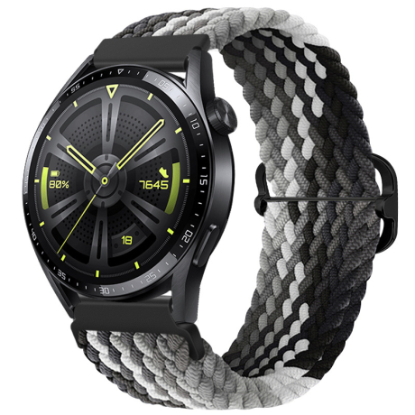BStrap Elastic Nylon szíj Huawei Watch GT 42mm, black qiao (SSG025C0802)