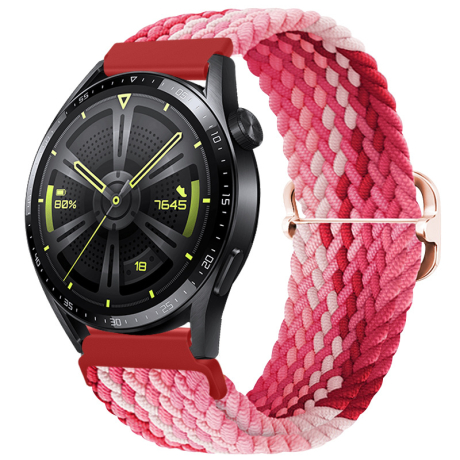 BStrap Elastic Nylon remienok na Huawei Watch GT/GT2 46mm, strawberry (SSG025C1112)