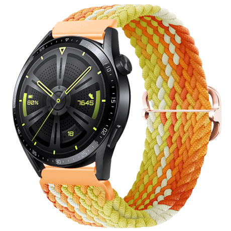 BStrap Elastic Nylon řemínek na Huawei Watch 3 / 3 Pro, fragrant orange (SSG025C1309)