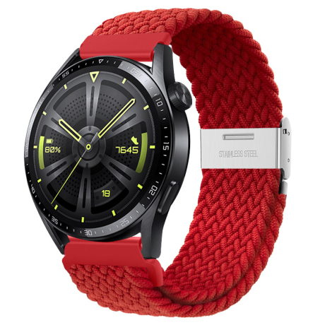 BStrap Elastic Nylon 2 remienok na Samsung Galaxy Watch Active 2 40/44mm, red (SSG026C06)