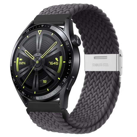 BStrap Elastic Nylon 2 řemínek na Samsung Galaxy Watch 3 45mm, space ash (SSG027C0301)