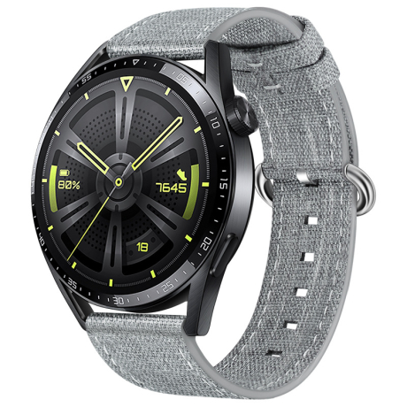 BStrap Denim remienok na Huawei Watch GT3 46mm, gray (SSG031C0209)