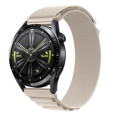 BStrap Nylon Loop řemínek na Huawei Watch GT3 42mm, starlight (SSG036C0408)