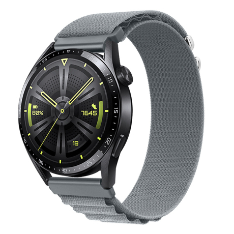 BStrap Nylon Loop řemínek na Huawei Watch GT2 42mm, gray (SSG036C0507)