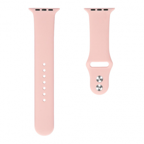 BStrap Soft Silicone szíj Apple Watch 38/40/41mm, Pink Sand (SAP008C07)