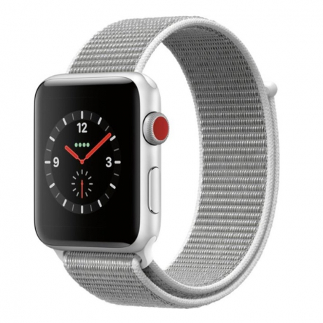 BStrap Nylon řemínek na Apple Watch 38/40/41mm, Silver (SAP005C08)