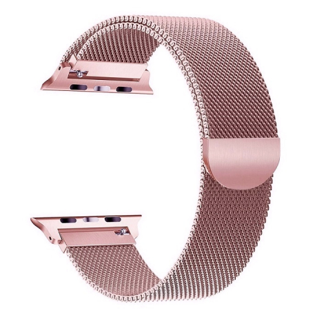 BStrap Milanese řemínek na Apple Watch 38/40/41mm, Rose Pink (SAP004C06)