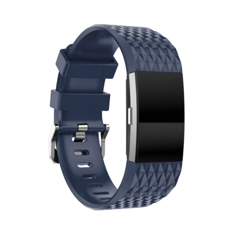 BStrap Silicone Diamond (Small) szíj Fitbit Charge 2, dark blue (SFI002C19)