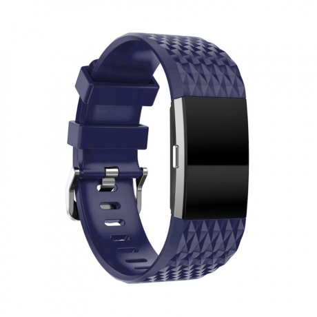 BStrap Silicone Diamond (Small) remienok na Fitbit Charge 2, blue (SFI002C17)