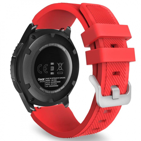 BStrap Silicone Sport řemínek na Samsung Galaxy Watch 3 45mm, red (SSG006C1801)