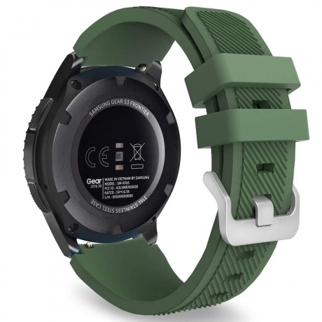 Samsung Galaxy Watch 3 45mm Silicone Sport remienok, Dark Green
