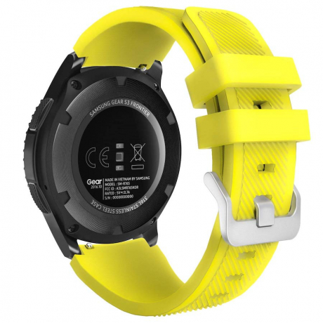 BStrap Silicone Sport remienok na Huawei Watch GT/GT2 46mm, yellow (SSG006C2303)