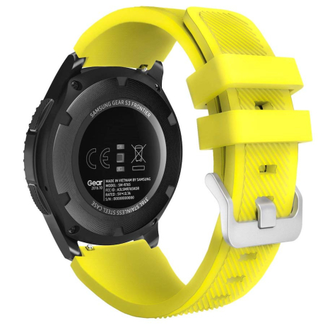 BStrap Silicone Sport remienok na Xiaomi Watch S1 Active, yellow (SSG006C2312)