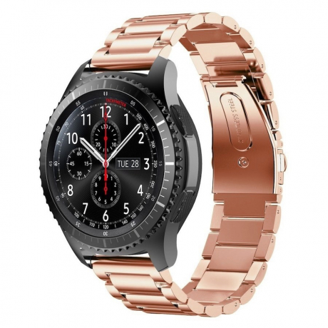 BStrap Stainless Steel remienok na Samsung Galaxy Watch 3 45mm, rose gold (SSG007C0301)