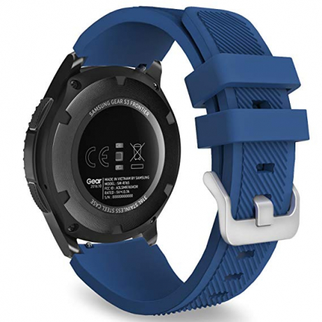 BStrap Silicone Sport remienok na Samsung Galaxy Watch 3 45mm, dark blue (SSG006C0601)