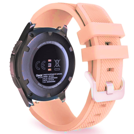 BStrap Silicone Sport řemínek na Samsung Galaxy Watch 3 45mm, sand pink (SSG006C1901)