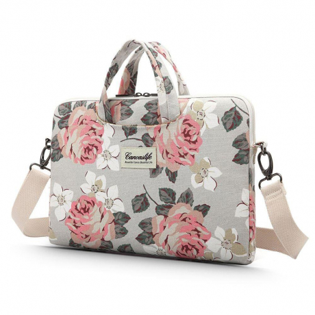 Canvaslife Briefcase taška na notebook 15-16, white rose