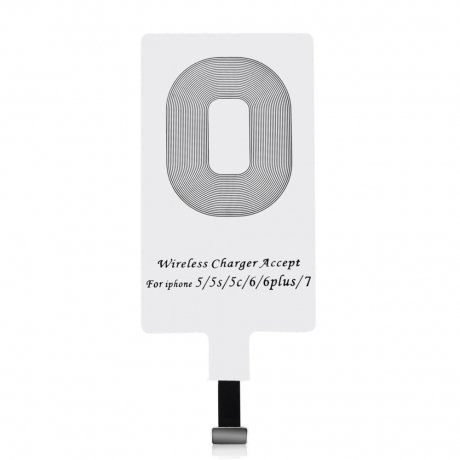 Choetech Wireless Charger Lightning adaptér na bezdrátové nabíjení, bílý (WP-IP)