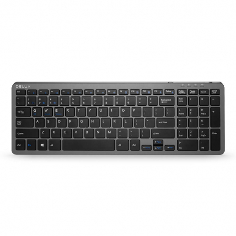 DELUX K2203D bluetooth klávesnica, čierna (K2203D)