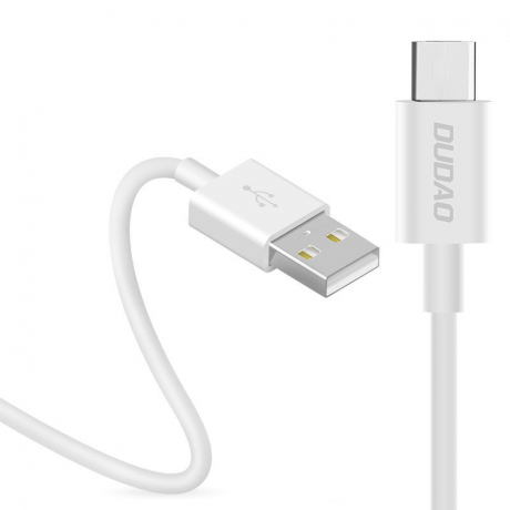 Dudao L1T kábel USB / USB Type C 3A 1m, biely