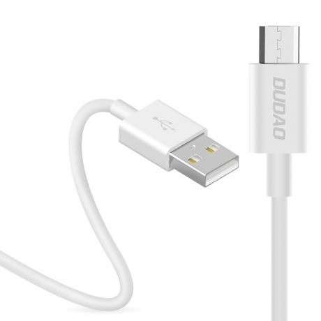 Dudao L1M kabel USB / Micro USB 3A 1m, bílý