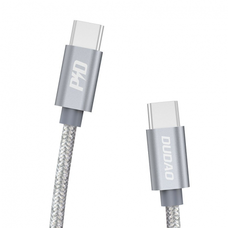 Dudao L5ProC kabel USB-C / USB-C PD QC 3.0 5A 45W 1m, šedý (L5ProC)