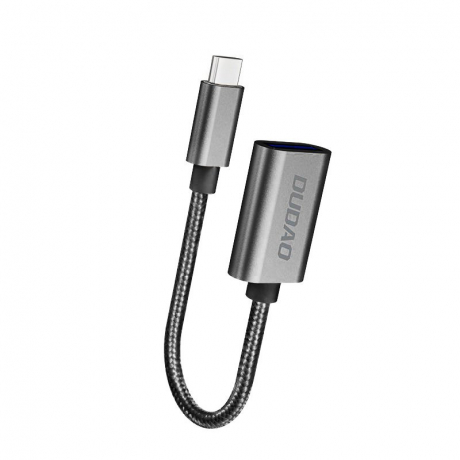 Dudao L15T OTG adaptér USB / USB-C 2.0, sivý (L15T)