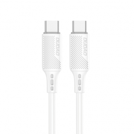 Dudao L5S kábel USB-C / USB-C PD 100W 1m, biely (L5S_1M)