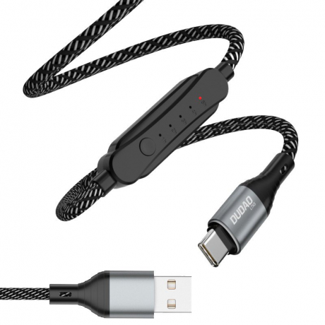 Dudao L7 kabel USB / USB-C 5A 1m, černý (L7xsT)