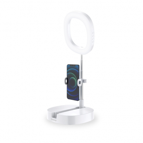 Dudao F16 Selfie Ring kruhové LED svetlo, biele (F16)
