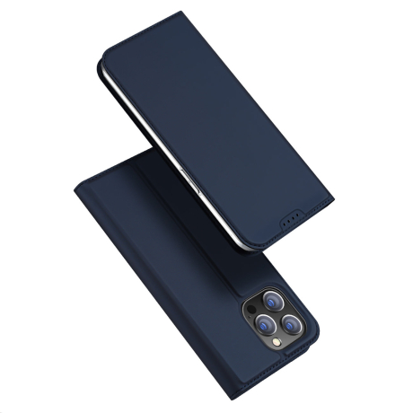 Dux Ducis Skin Pro knižkové puzdro na iPhone 15 Pro Max, modré