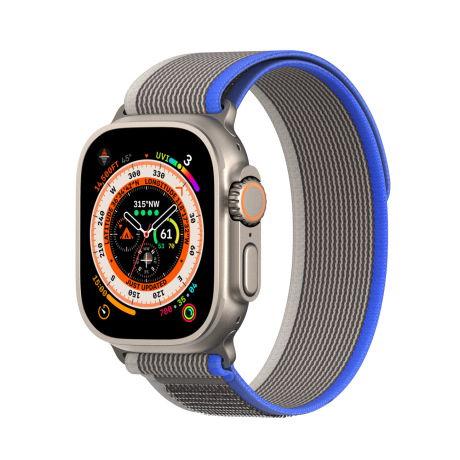 Dux Ducis Sport Velcro řemínek na Apple Watch 38/40/41mm, blue/gray