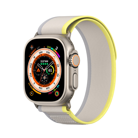 Dux Ducis Sport Velcro remienok na Apple Watch 38/40/41mm, yellow/beige