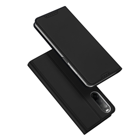 Dux Ducis Skin Pro knižkové puzdro na Sony Xperia 10 V, čierne